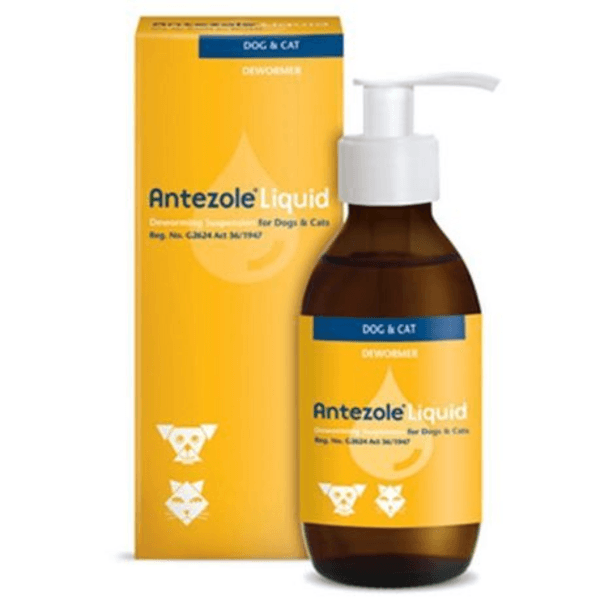Antezole Liquid 100ml Worm Treatment Chicken Flavoured - For Pets