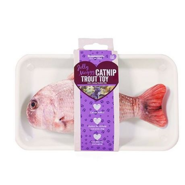 Rosewood Catnip Trout Toy