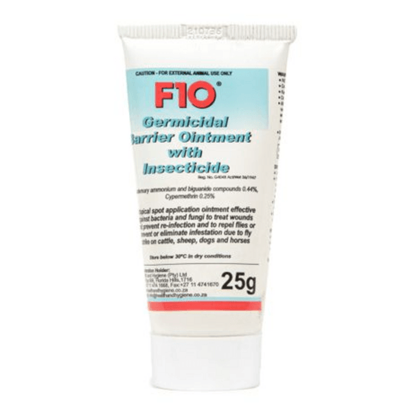 F10 Germicidal Barrier Ointment with Insecticide - 25g