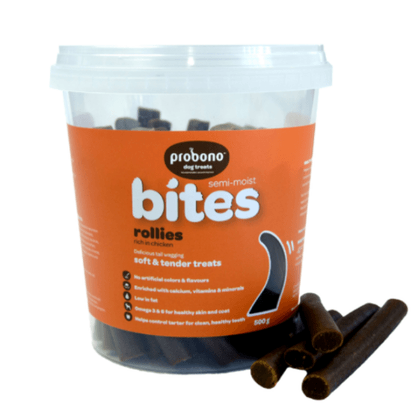 Probono Semi-Moist Chicken Rollies (500g)