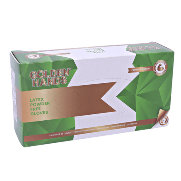 Golden Hands Latex Powder Free Gloves 100s
