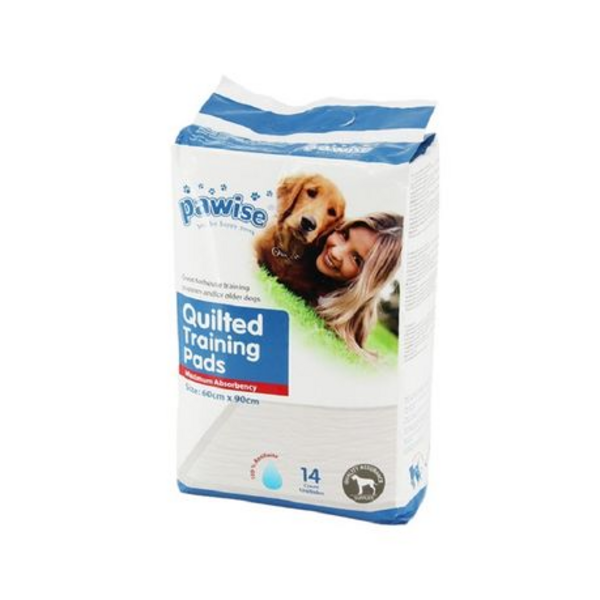 Pawise - Quilted Training Pads (Medium Absorbency) Box Of 14