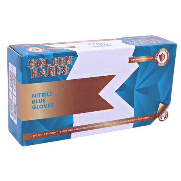 Golden Hands Nitrile Powder Free Gloves 100s