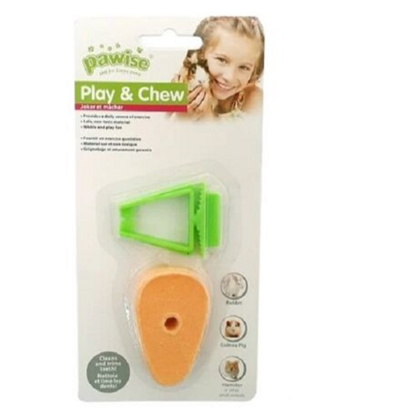 Pawise - Play & Chew Mineral Salt Carrot Clip x 2