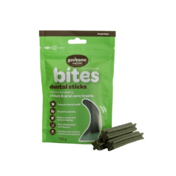 Probono Semi Moist Dental Sticks - 120g Pouch