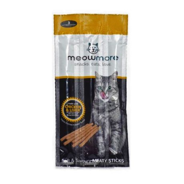 MeowMore - Chicken & Liver Cat Treat Sticks 3's - 3 Pack
