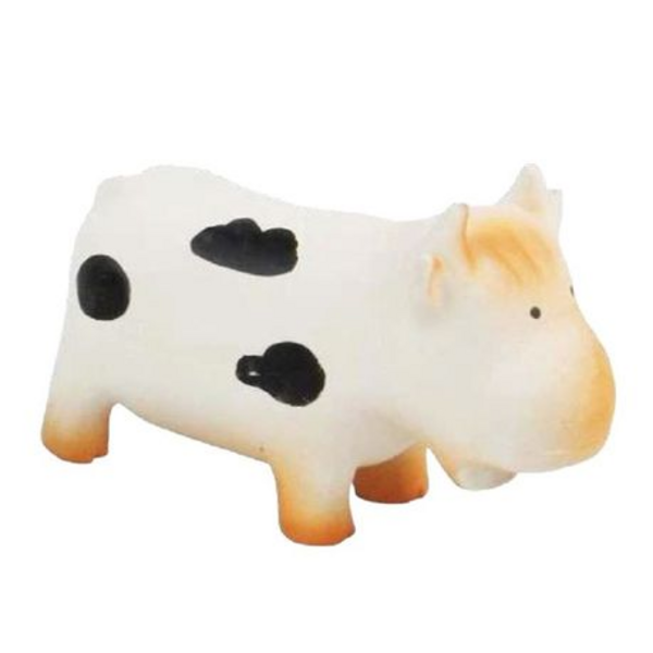 Latex Cow Dog Toy (16cm)